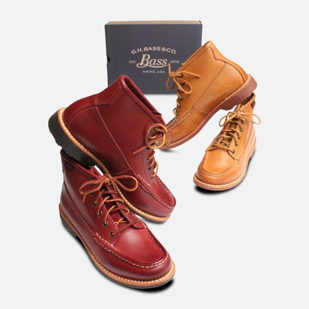 G.H. Bass Quail Hunter Mid Lade Boots sz 7